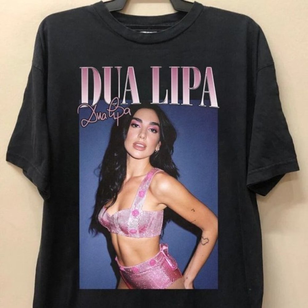 Dua Lipa Fans Tshirt Dua Lipa 90S Rap Hip Hop Tees Shirt